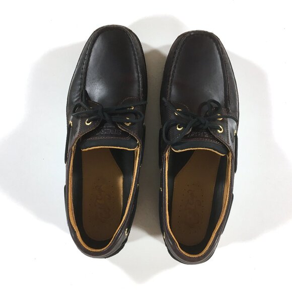 Sperry Gold Cup Mako 2-Eye Boat Shoes Mens Size 12 Brown Leather STS25261 - Picture 4 of 9